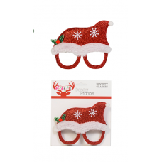 Χριστουγεννιάτικα Γυαλιά Σκούφος Άγιου Βασίλη (15cm) 